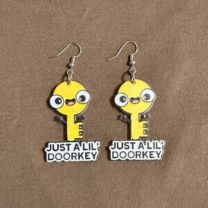 A Little Door-Key Cute Funny Earrings